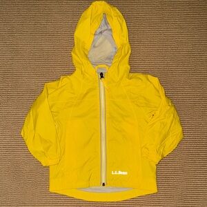 L.L. Bean Vibrant Yellow Rain Jacket